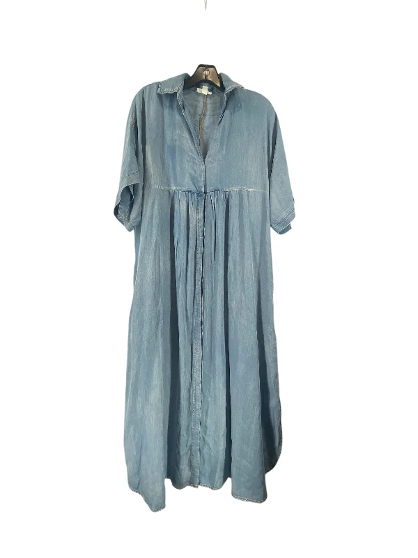 Dress Casual Maxi By Clothes Mentor In Blue Denim, Size: M